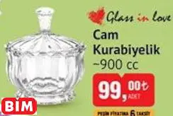 GLASS IN LOVE CAM KURABİYELİK ~900 CC